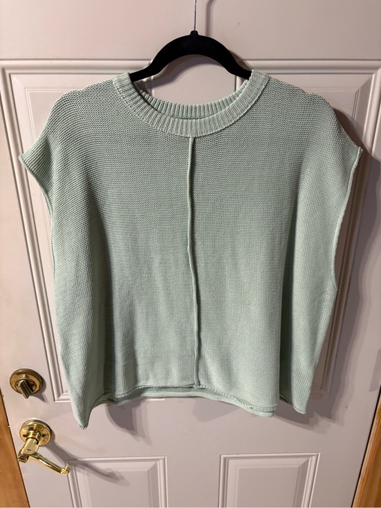 SHEIN Sweaters - SHEIN Light Mint Knit Women's Sweater - Relaxed Crew Neck Size Medium